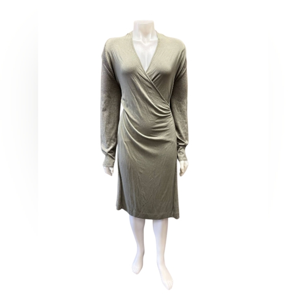 Olsen Europe NWT Knit Dress Green Longsleeve Size XL/16